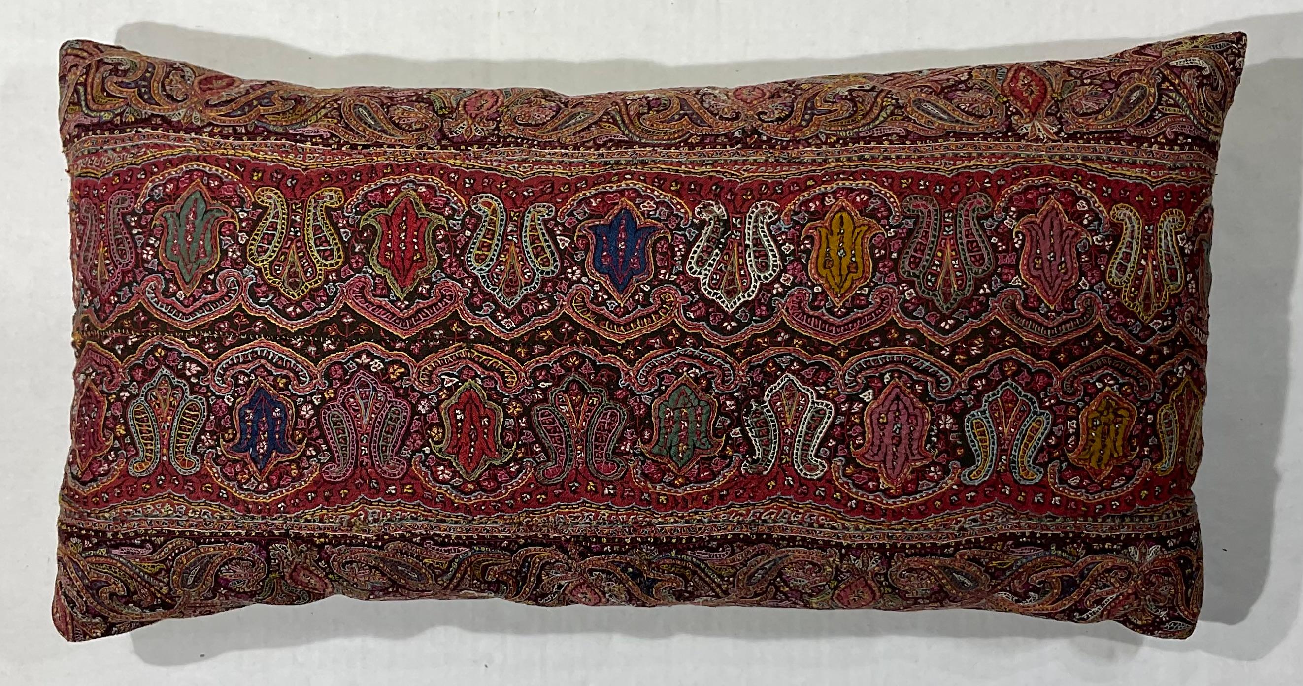 Single Hand Embroidery Persian Suzani Pillow For Sale 1