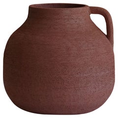 Single-Handed Red Decorative Amphora