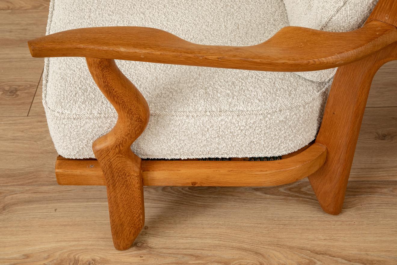 Einzelner His Lounge Chair von Guillerme et Chambron, Frankreich 1960 im Angebot 4