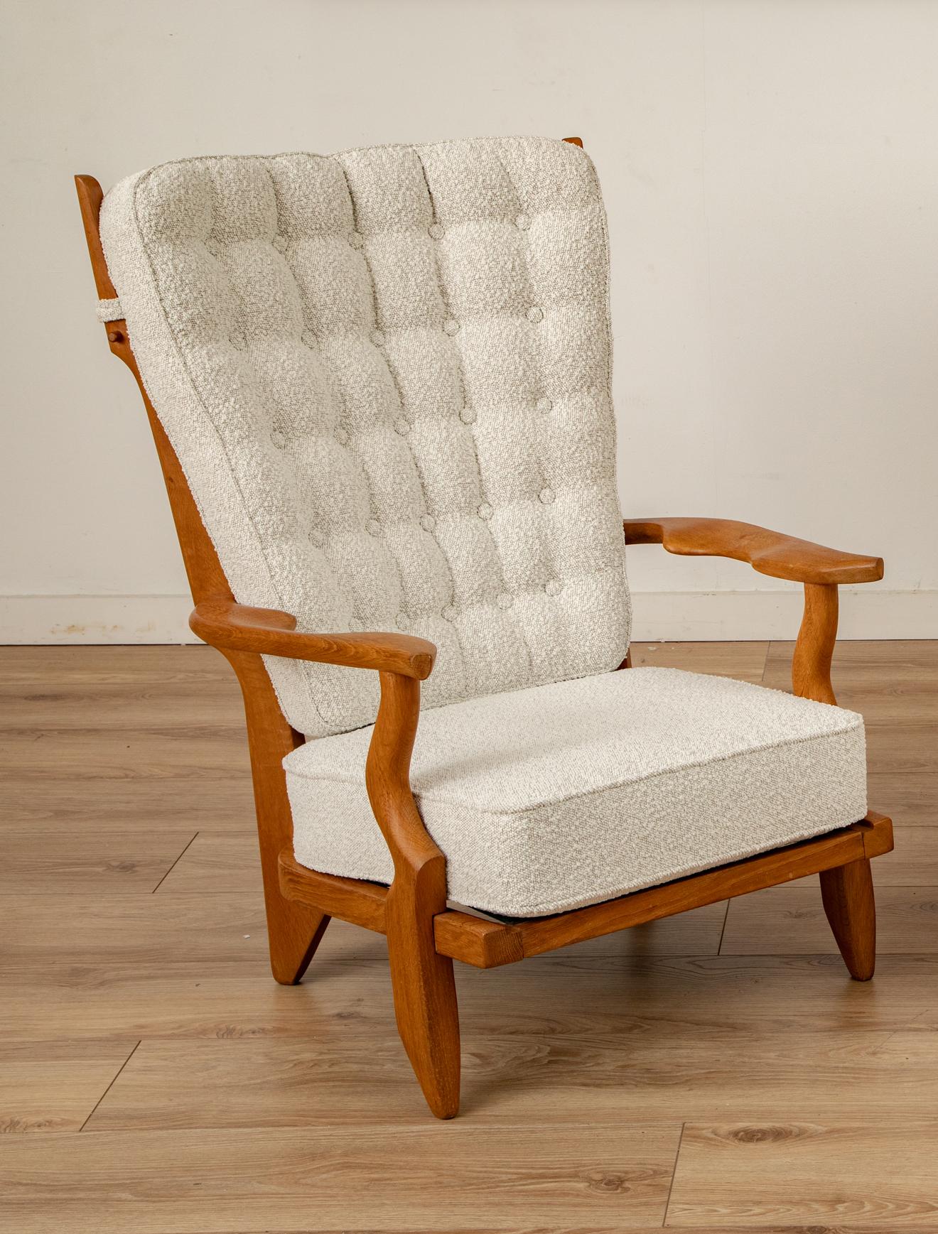 Einzelner His Lounge Chair von Guillerme et Chambron, Frankreich 1960 (Moderne der Mitte des Jahrhunderts) im Angebot