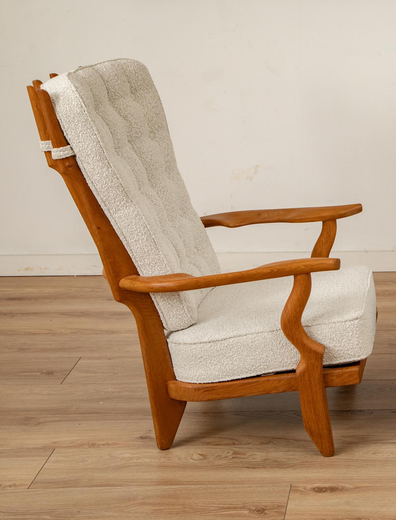 Einzelner His Lounge Chair von Guillerme et Chambron, Frankreich 1960 (Französisch) im Angebot