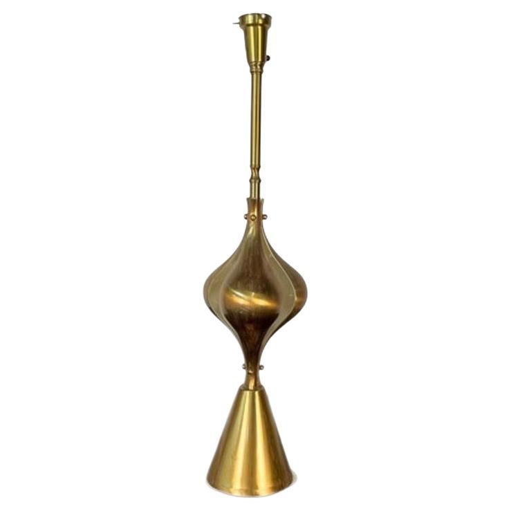 Single Hollywood Regency Style Brass Table / Desk Lamp