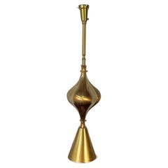 Vintage Single Hollywood Regency Style Brass Table / Desk Lamp