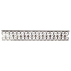 Single Horizontal Wrought Iron Wall Hanging