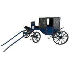 Vintage Single Horse Drawn Landau from Great Yarmouth Seafront