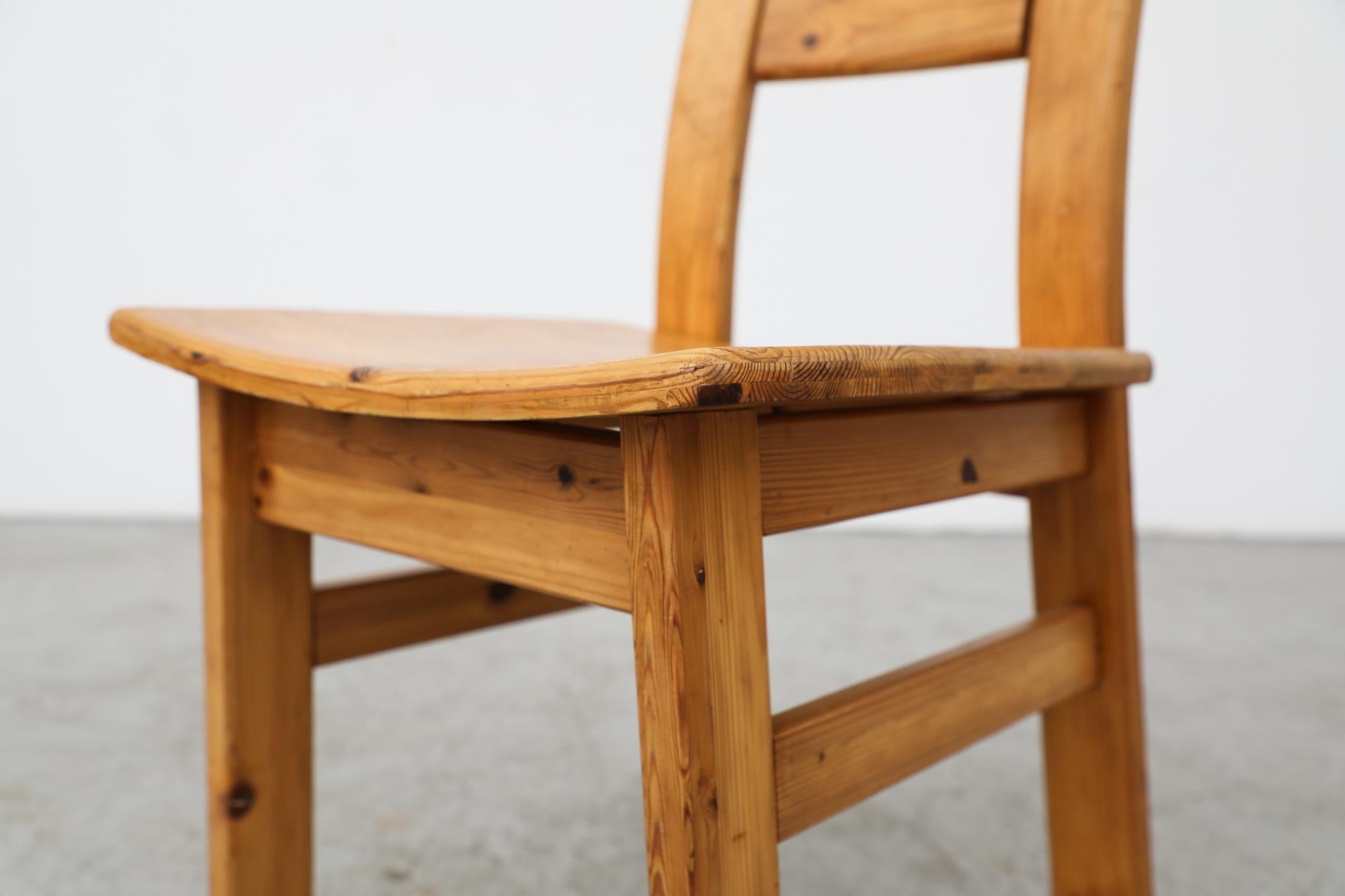 Single Ilmari Tapiovaara for Laukaan High Back Pine Chair For Sale 5