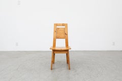 Chaise unique Ilmari Tapiovaara pour Laukaan à haut dossier en pin