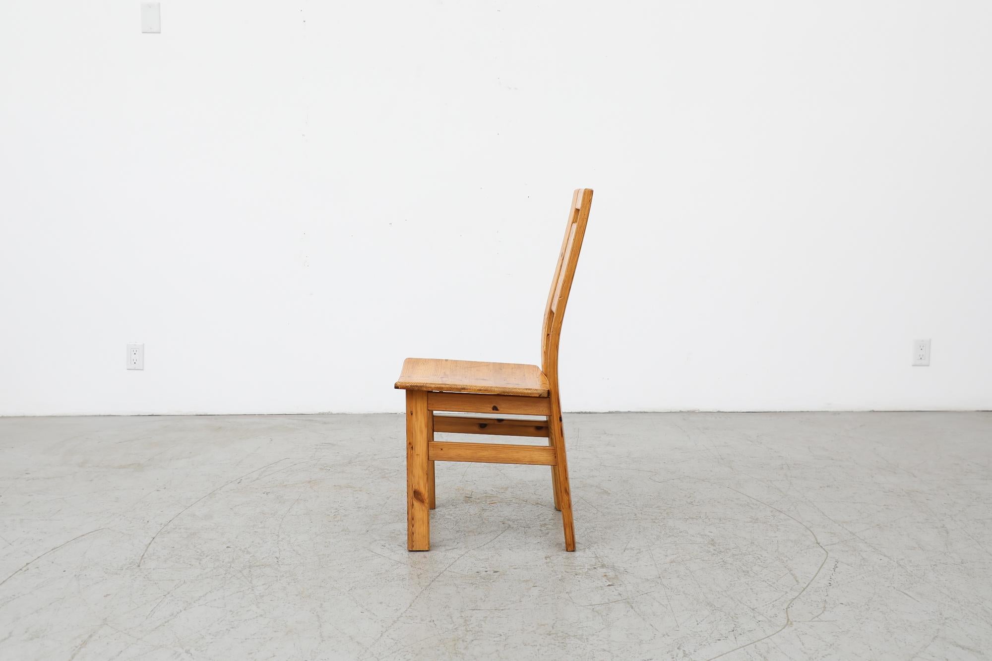 Finnish Single Ilmari Tapiovaara for Laukaan High Back Pine Chair For Sale