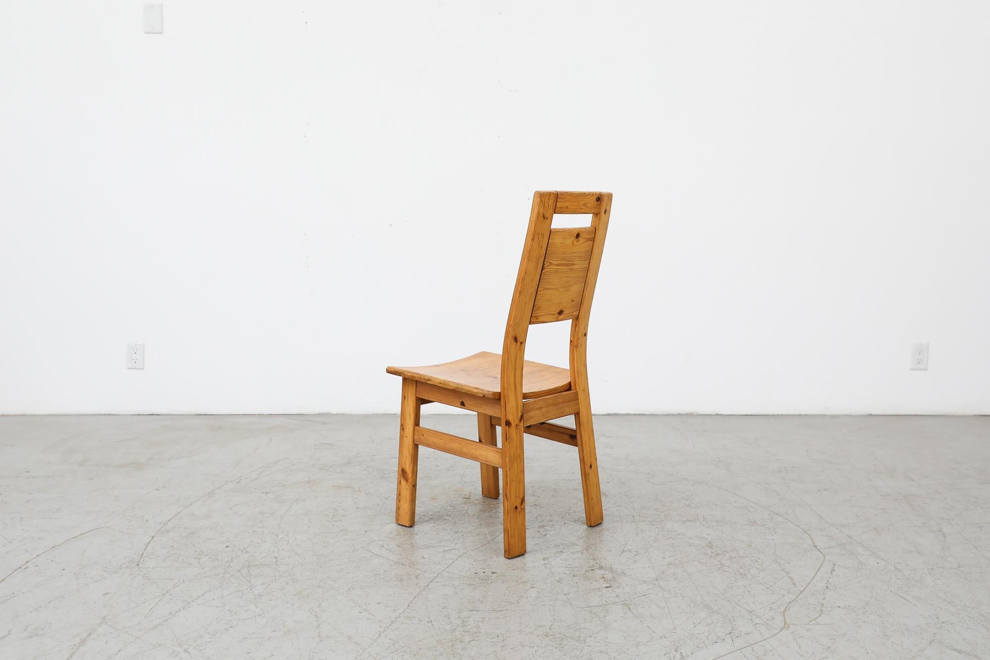 Single Ilmari Tapiovaara for Laukaan High Back Pine Chair In Good Condition For Sale In Los Angeles, CA