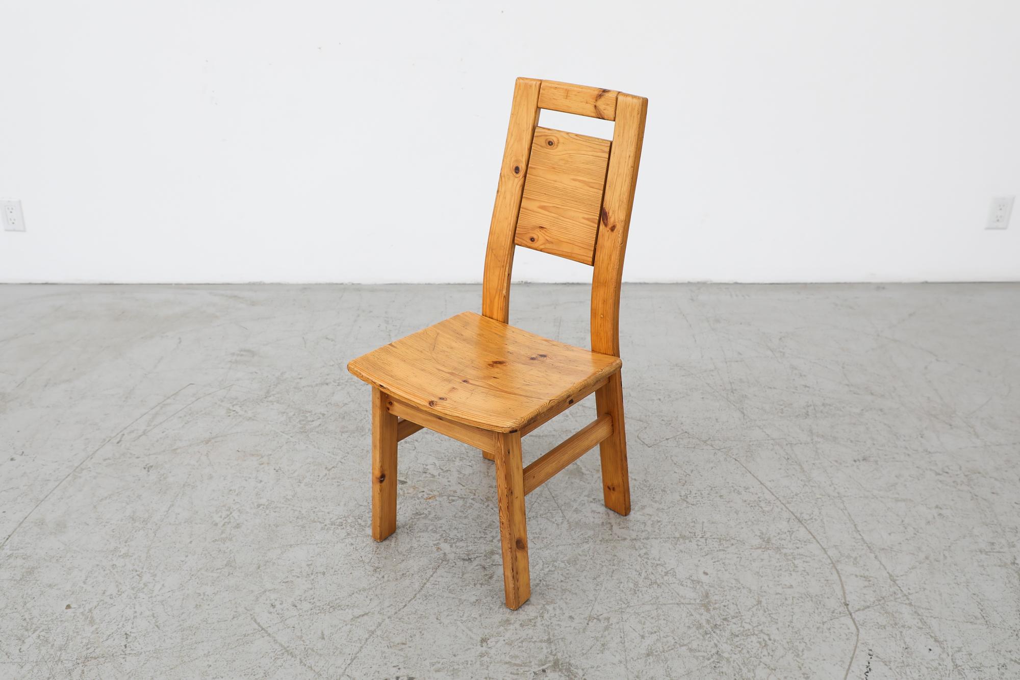 Single Ilmari Tapiovaara for Laukaan High Back Pine Chair For Sale 1