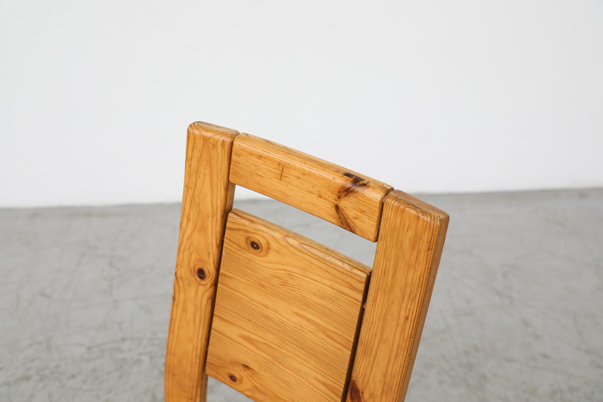 Single Ilmari Tapiovaara for Laukaan High Back Pine Chair For Sale 2