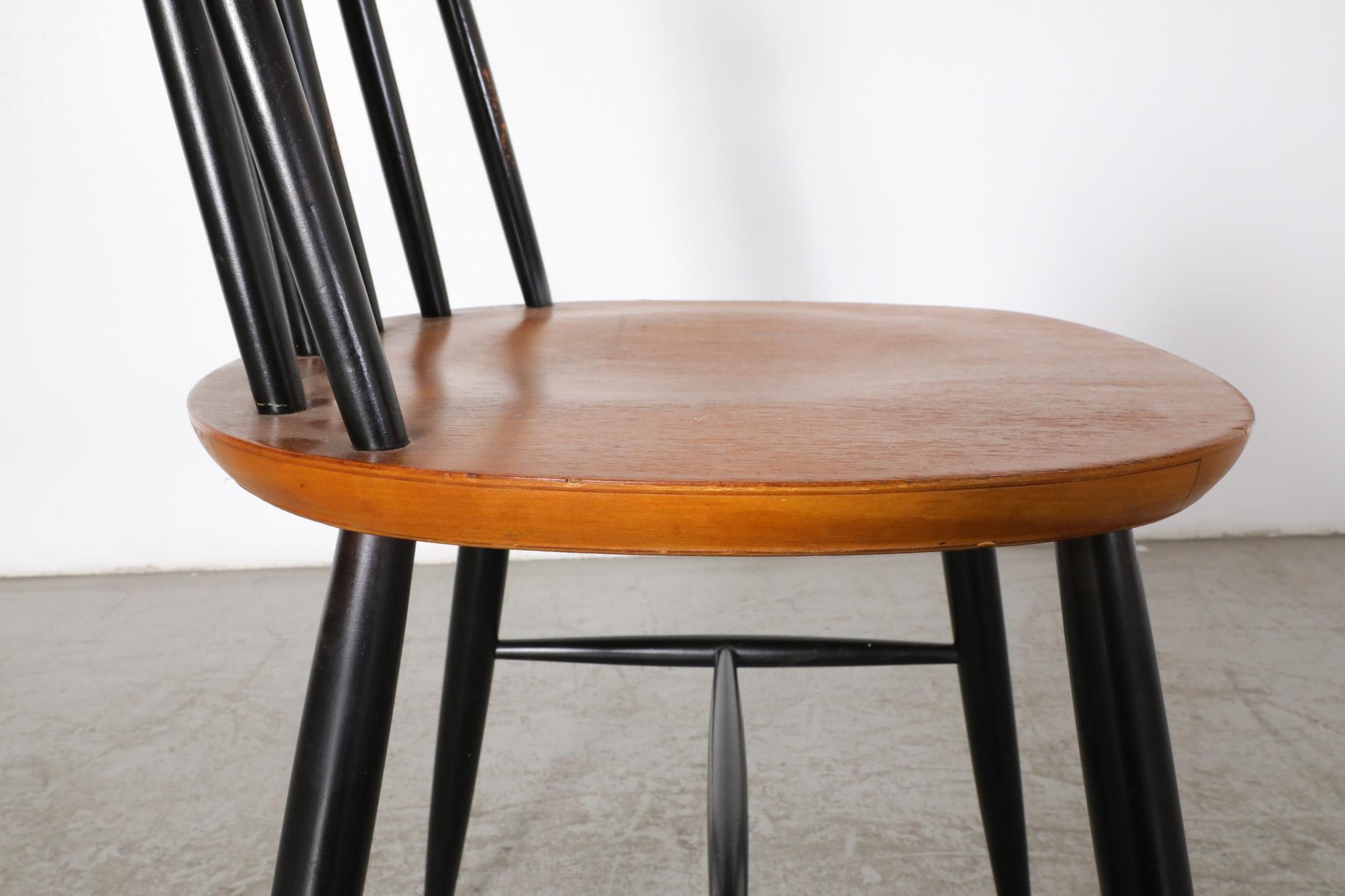 Single Ilmari Tapiovaara Style Spindle Back Chair For Sale 7