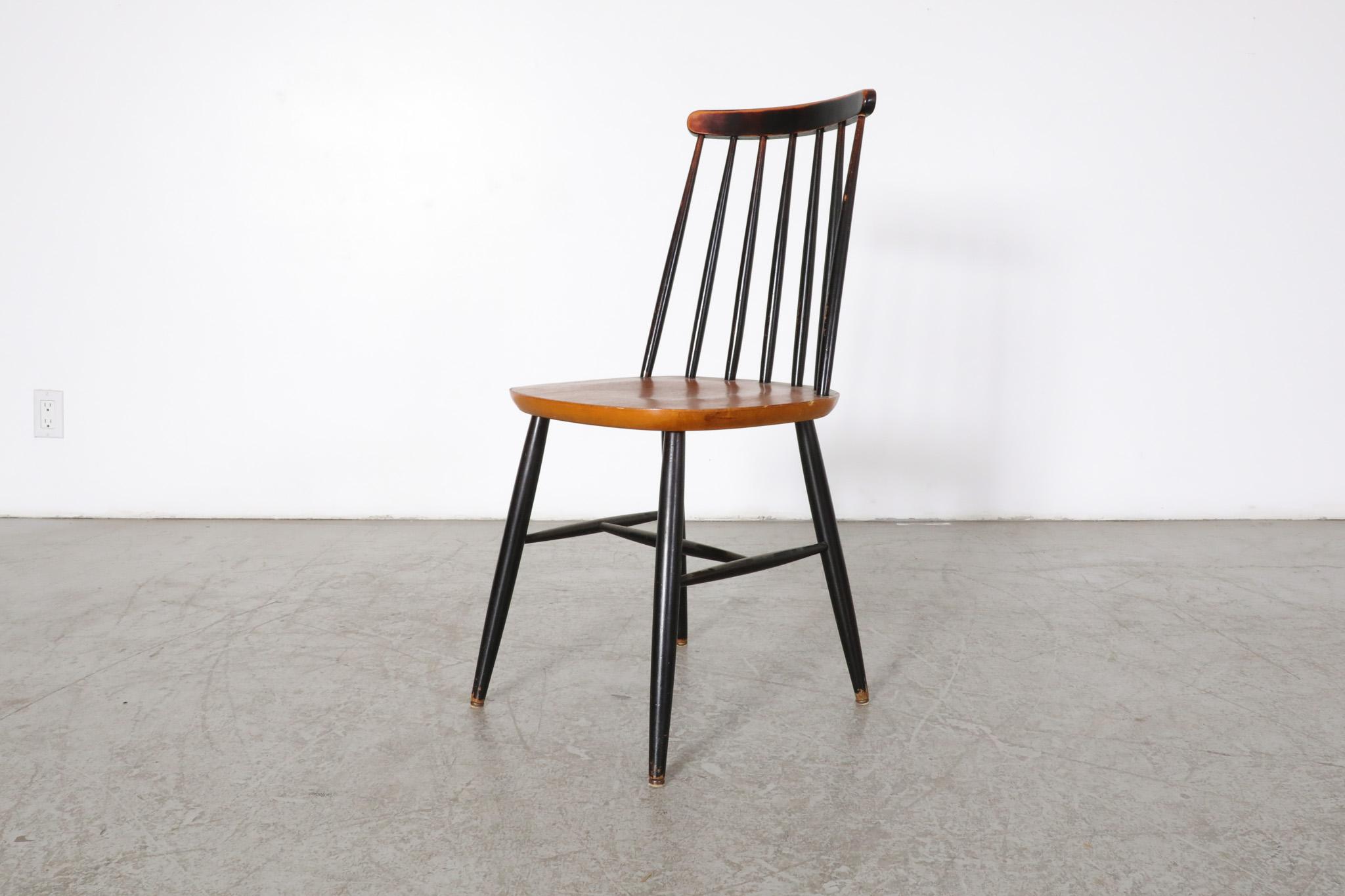 Single Ilmari Tapiovaara Style Spindle Back Chair For Sale 11