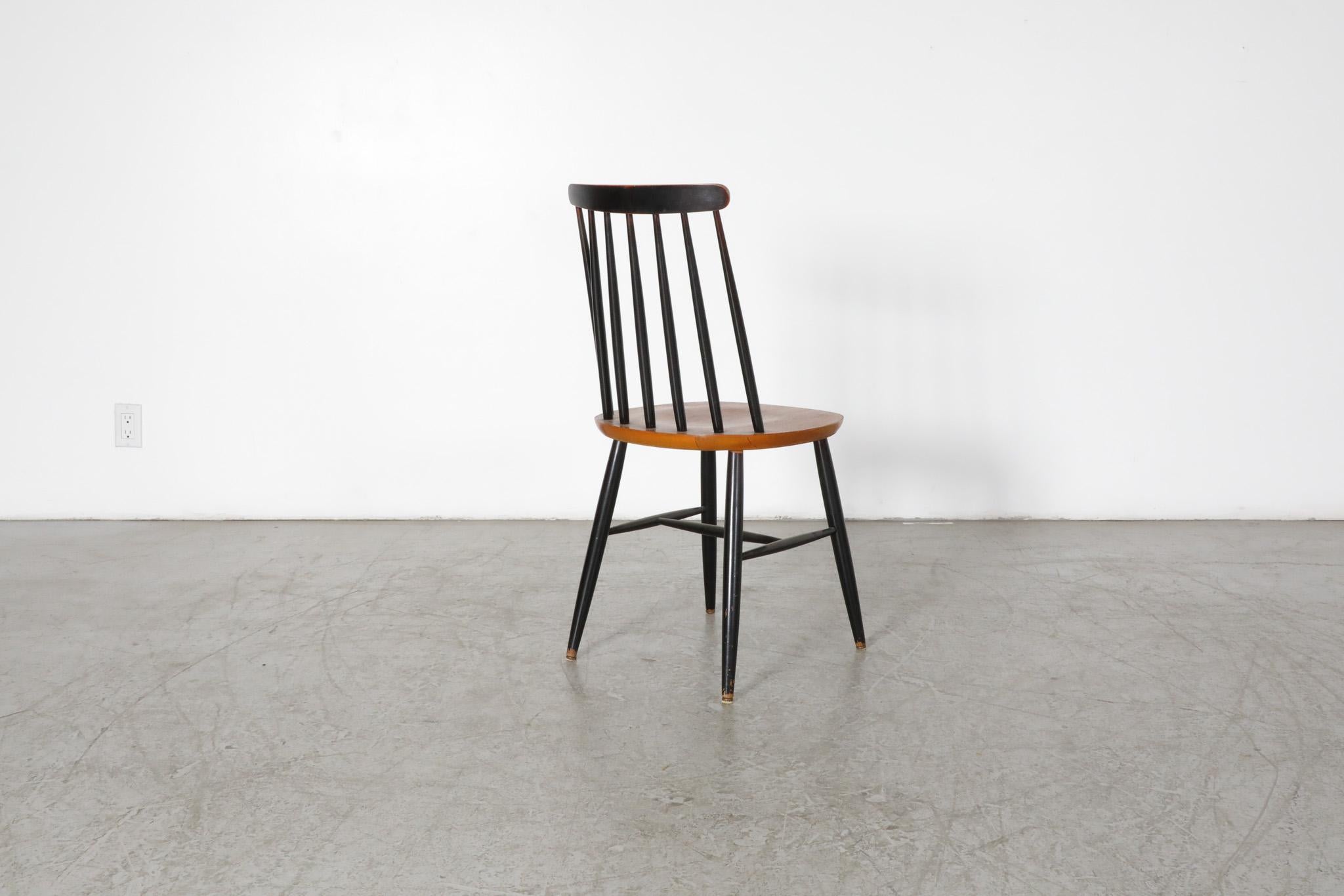 Mid-20th Century Single Ilmari Tapiovaara Style Spindle Back Chair For Sale