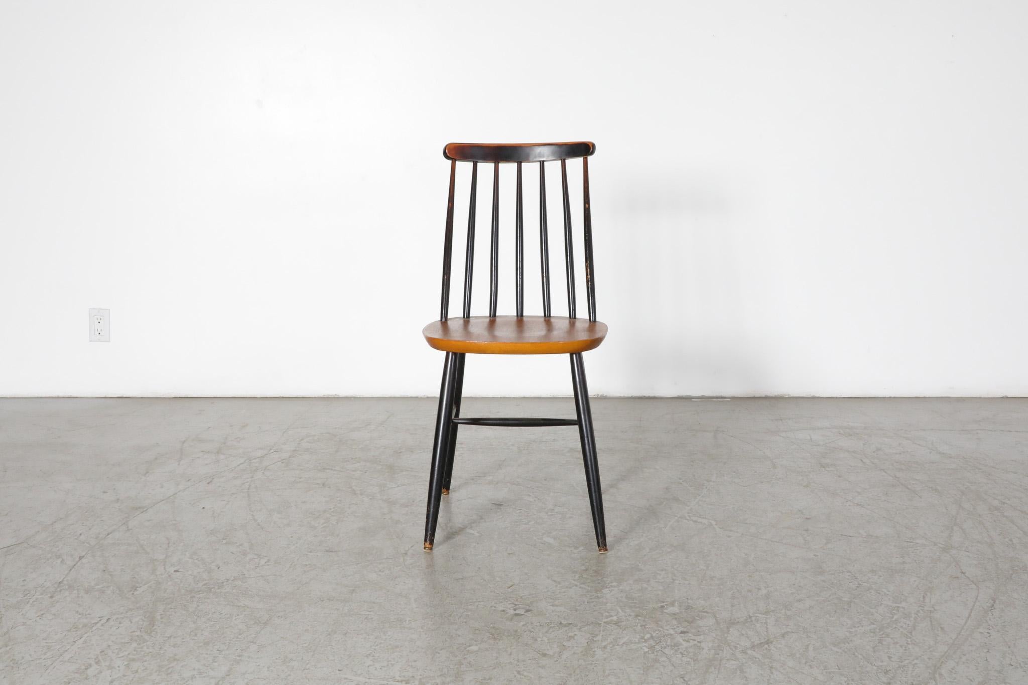 Single Ilmari Tapiovaara Style Spindle Back Chair For Sale 1