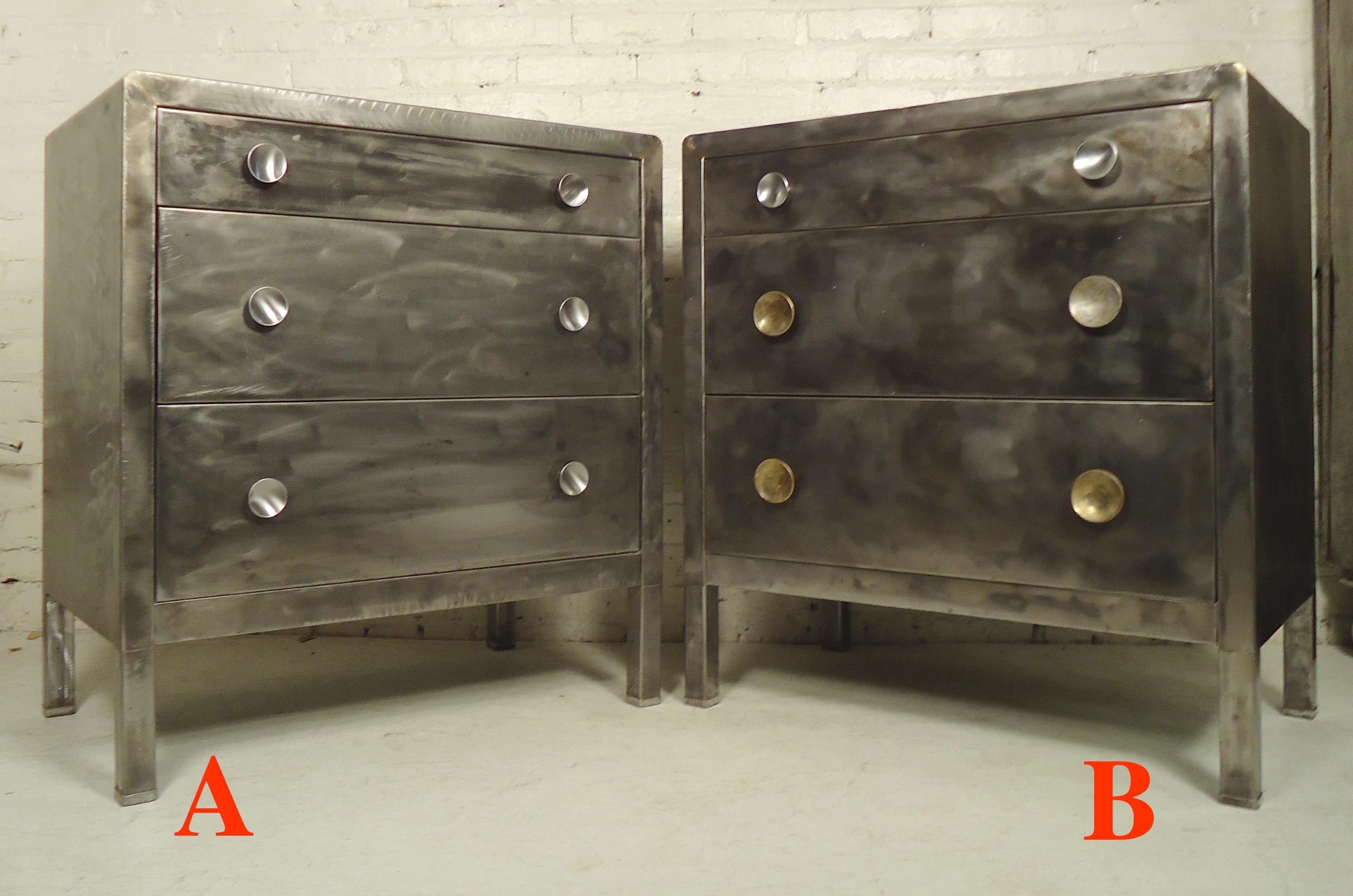 Listing is for one of the pair of refinishing dressers. Please let us know which one (or both) you would like (A or B).
Restored in a bare metal style finish.

(Please confirm item location - NY or NJ - with dealer).

     