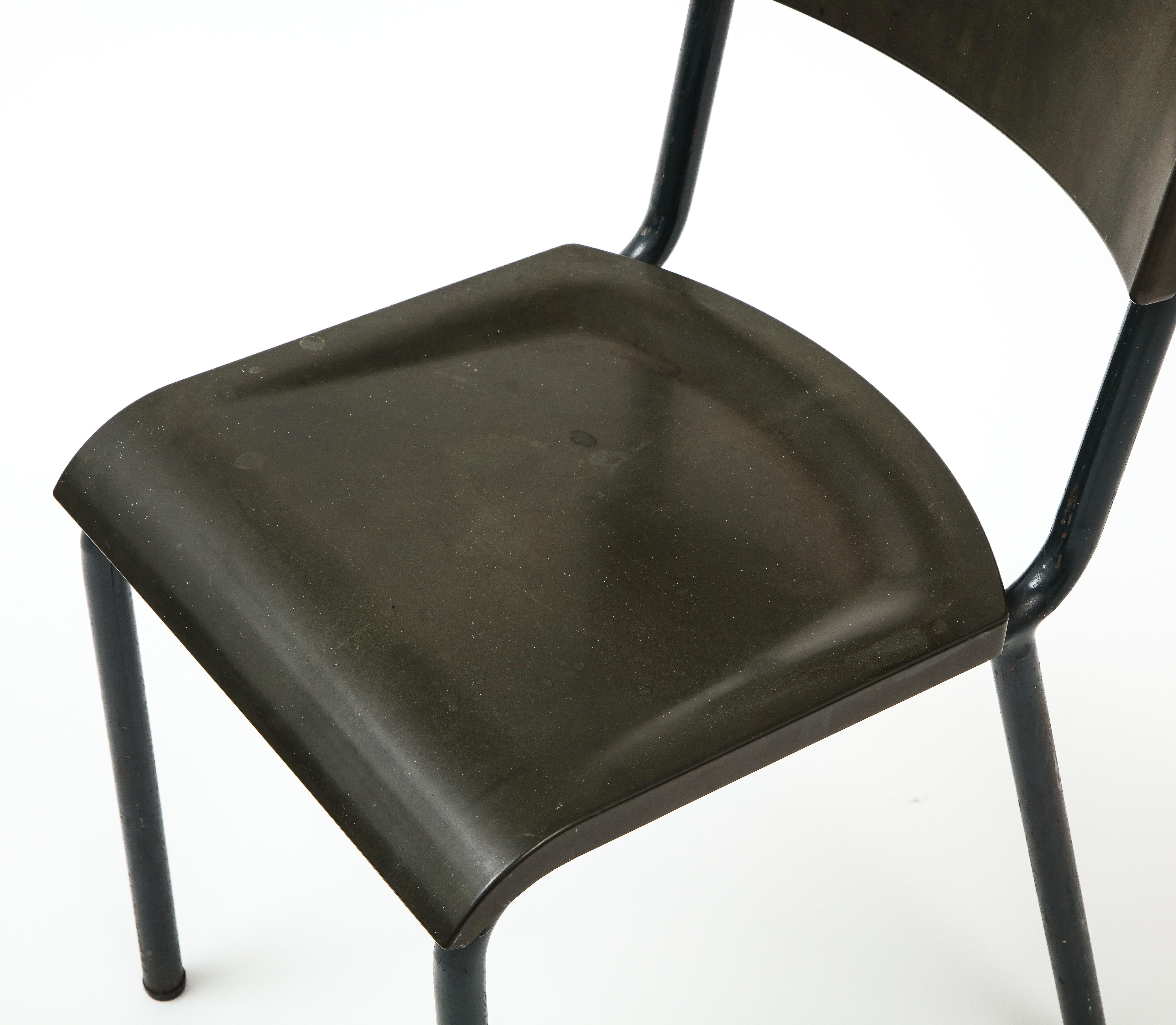 20th Century Single Industrial Side Chair in Style of Pierre Guariche, France 1950's For Sale