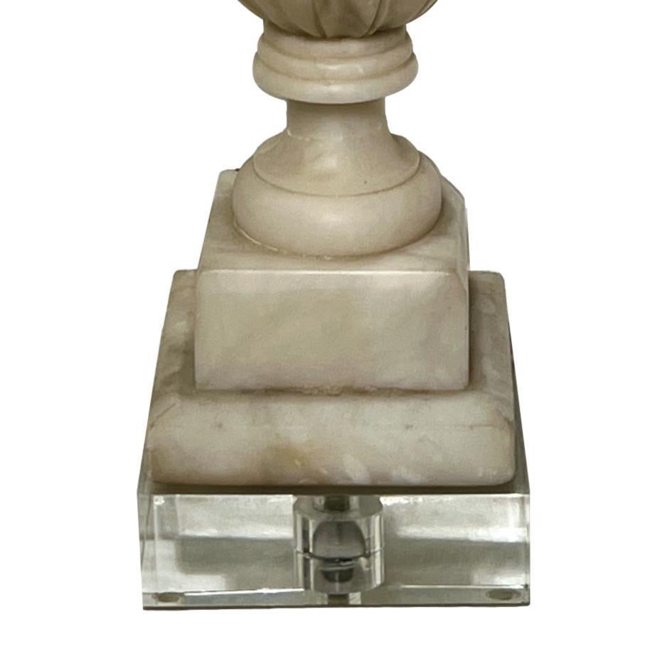 Mid-20th Century Single Italian Alabaster Lamp