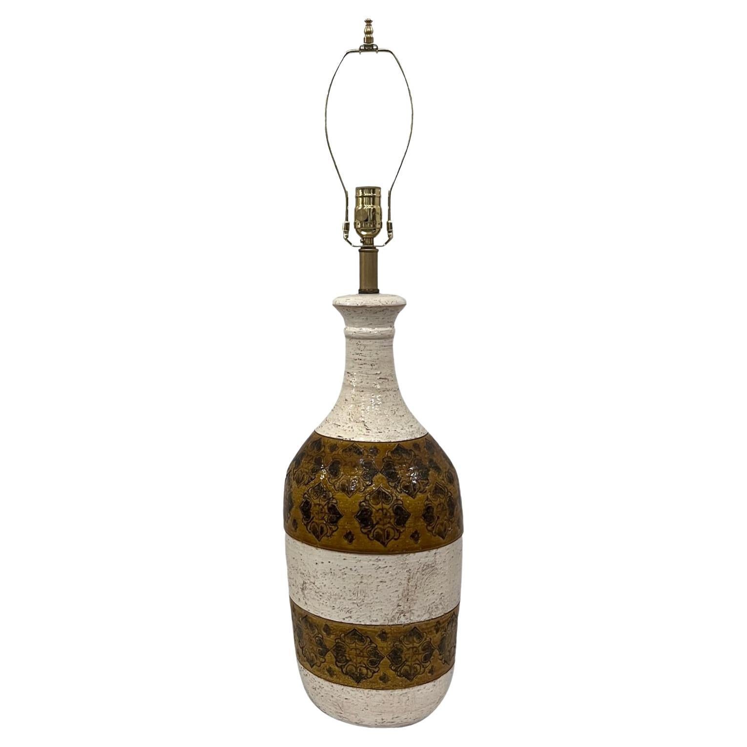 Einzelne italienische Keramiklampe