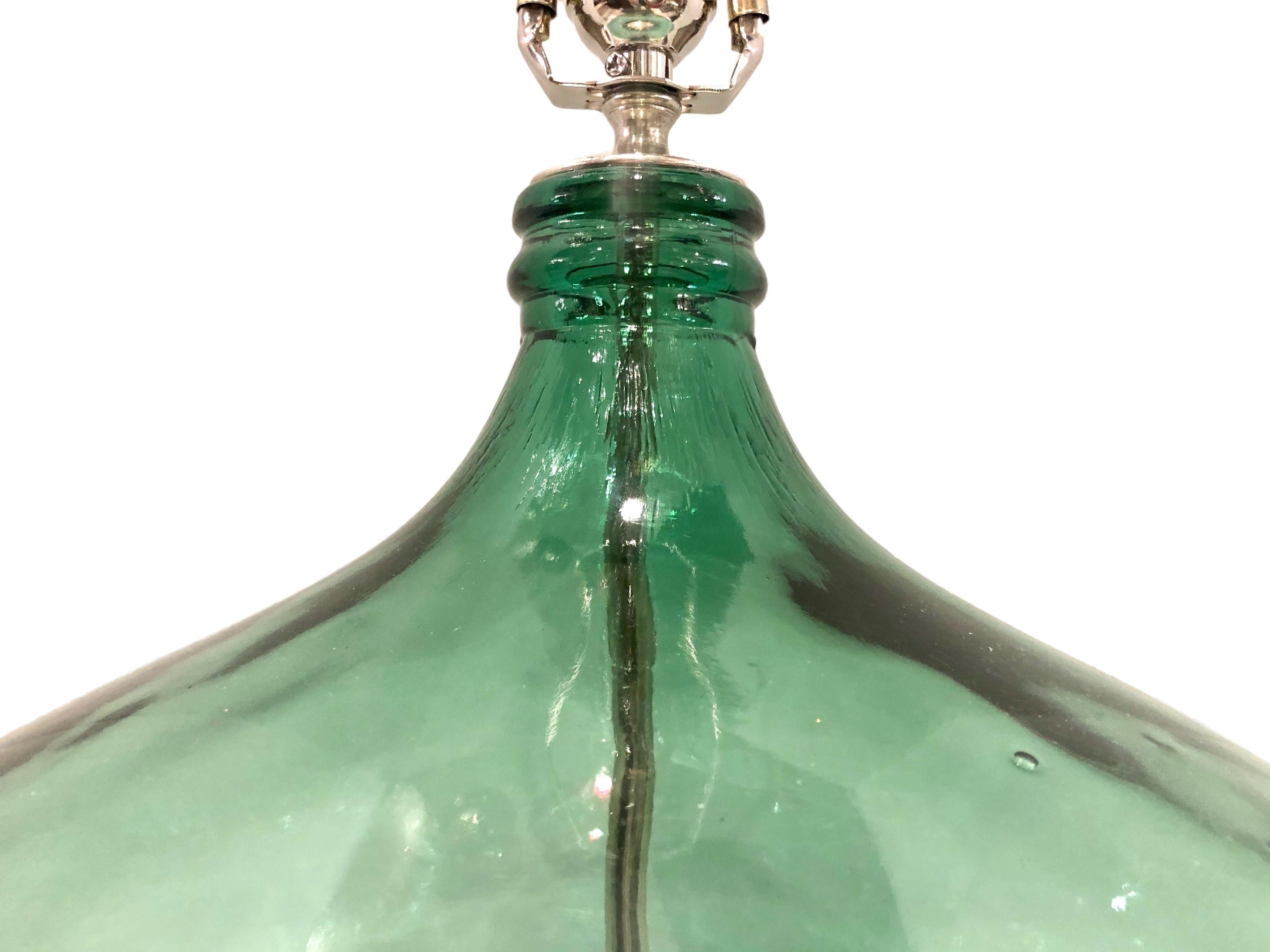 Single Italian Extra Large Bottle Lamp In Good Condition For Sale In New York, NY