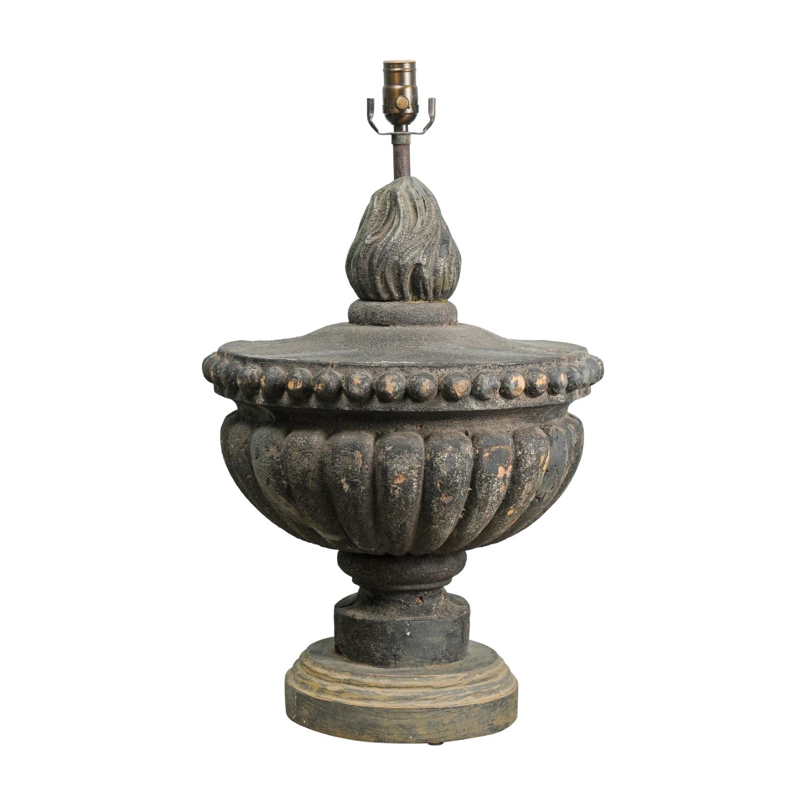 Single Italian Fragment Table Lamp from Early 19th Century
