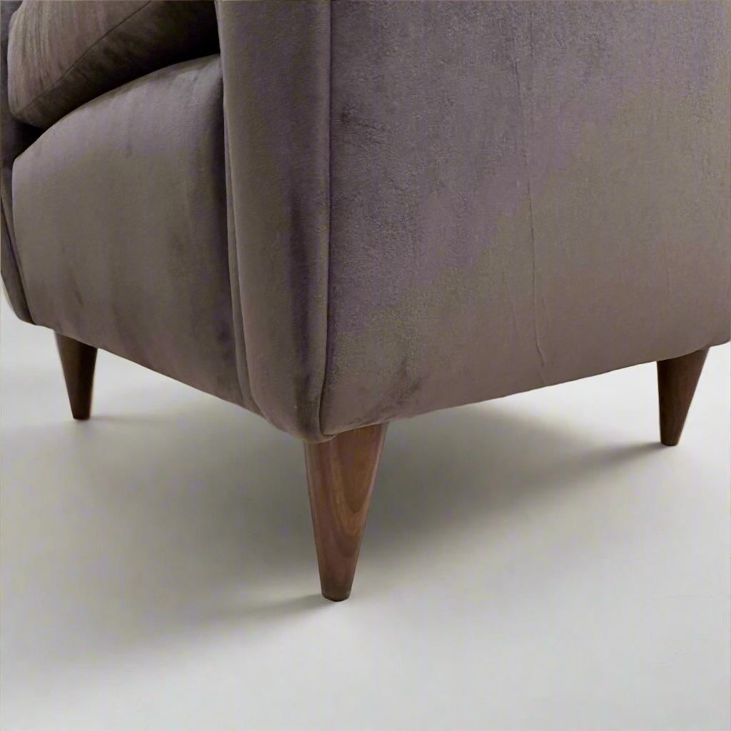 Chaise à oreilles moderniste italienne dans le style de Gio Ponti en vente 2