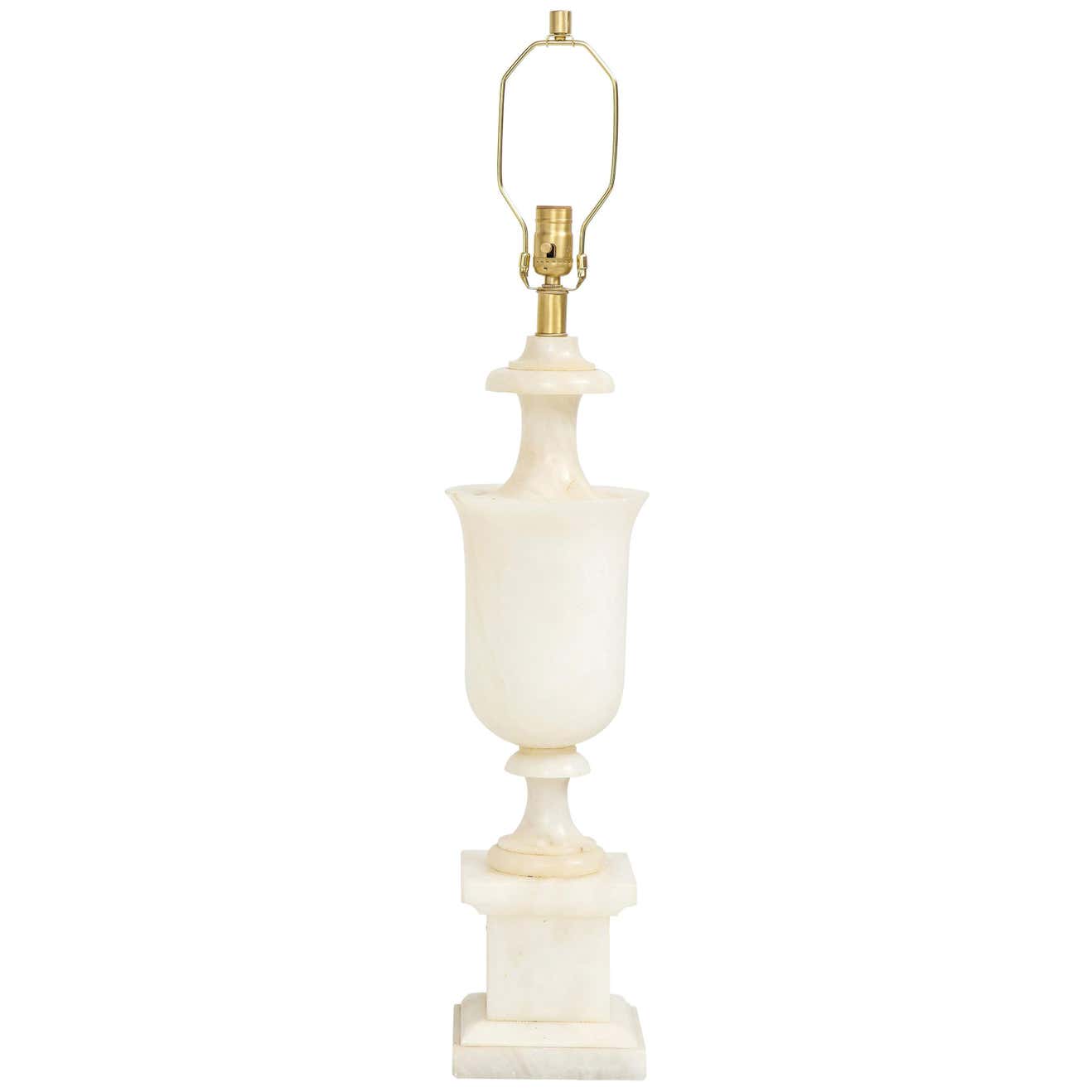 Single Italian Neoclassical Alabaster Lamp For Sale at 1stDibs ...