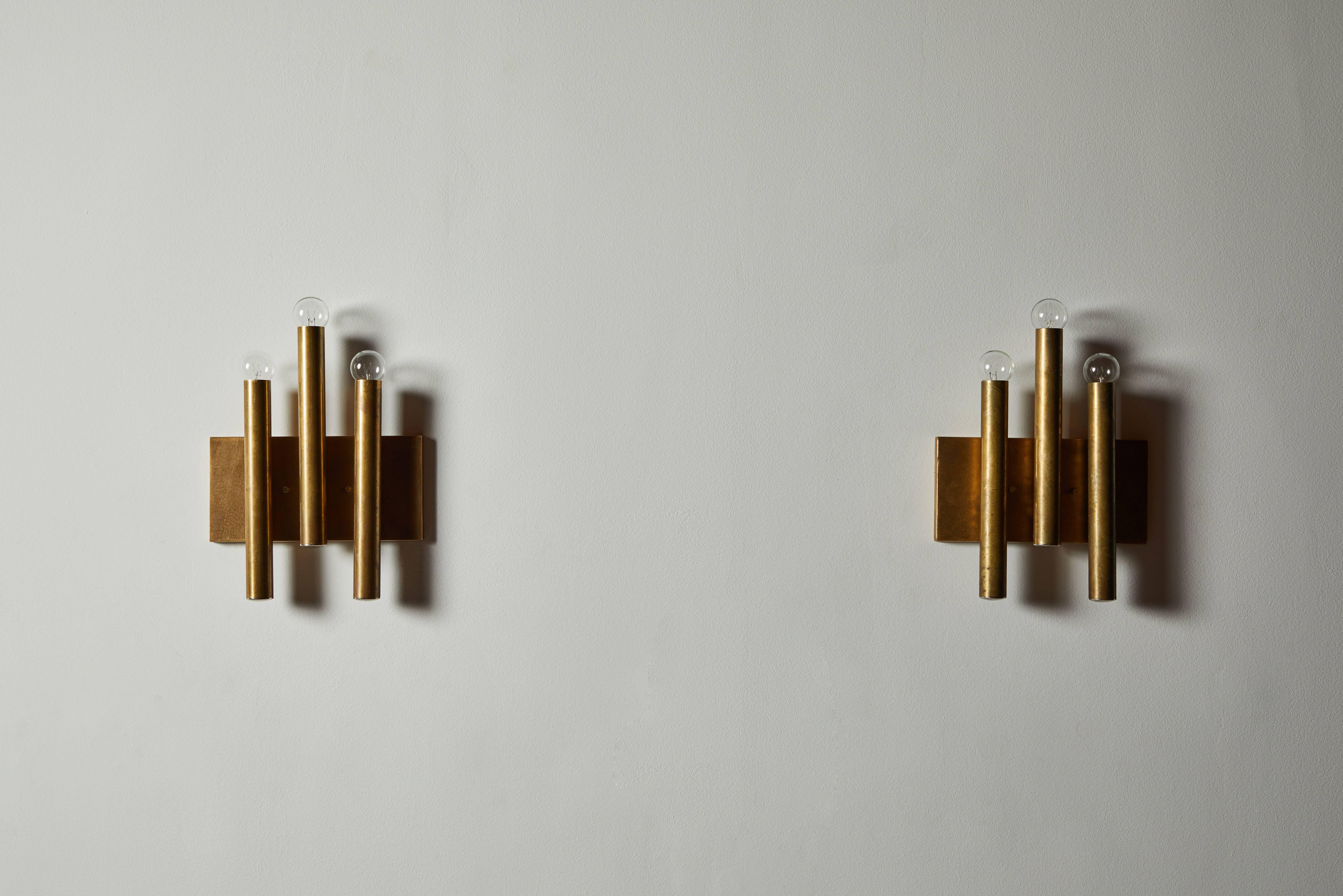 Mid-Century Modern Single Italian Sconce in the Style of Gio Ponti for Candle