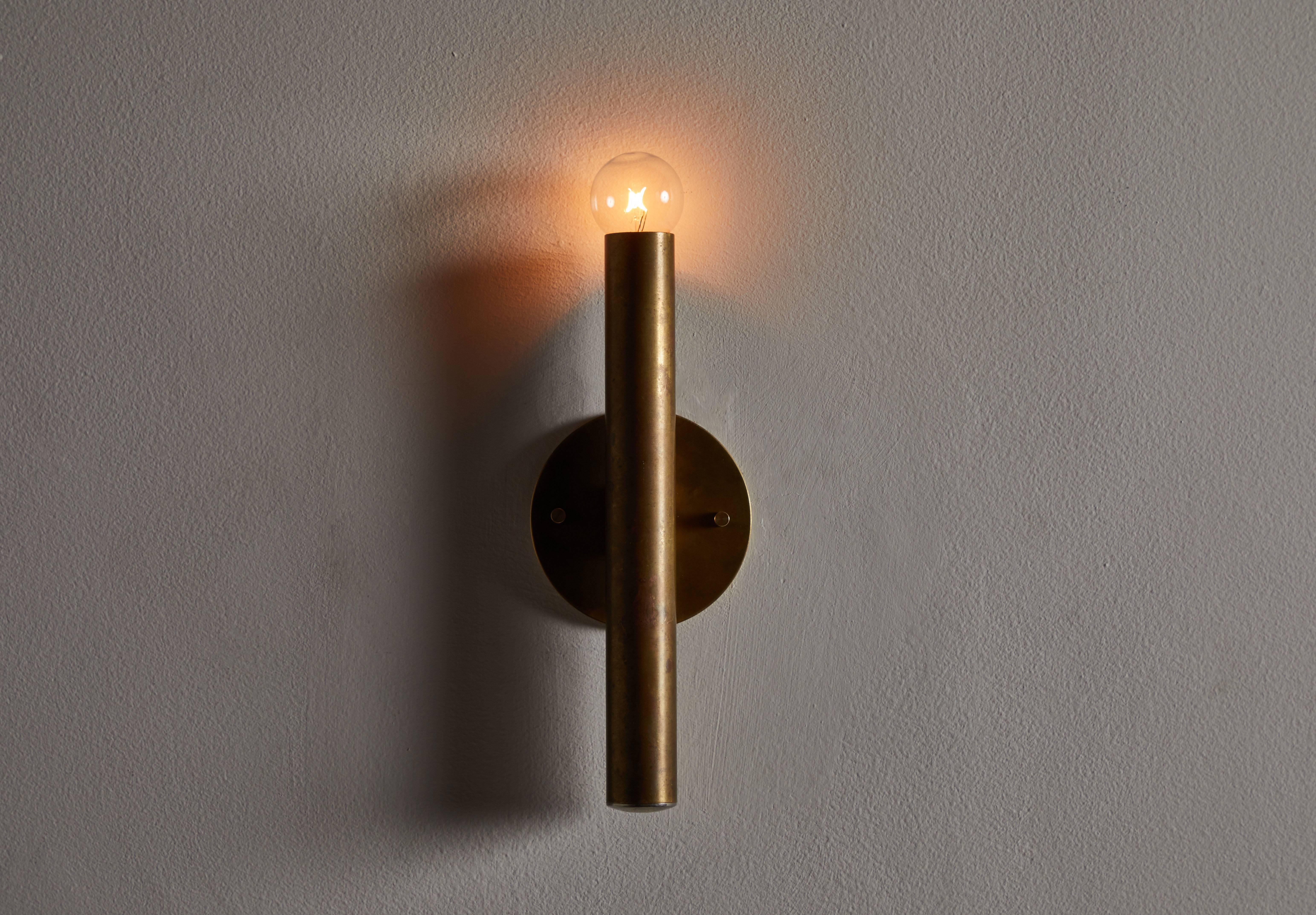 Mid-Century Modern Single Italian Sconce in the Style of Gio Ponti for Candle