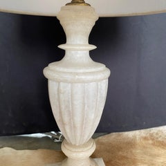 Single Italian Urn Neoclassical Style Alabaster Table Lamp