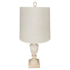Retro Single Italian Urn Neoclassical Style Alabaster Table Lamp
