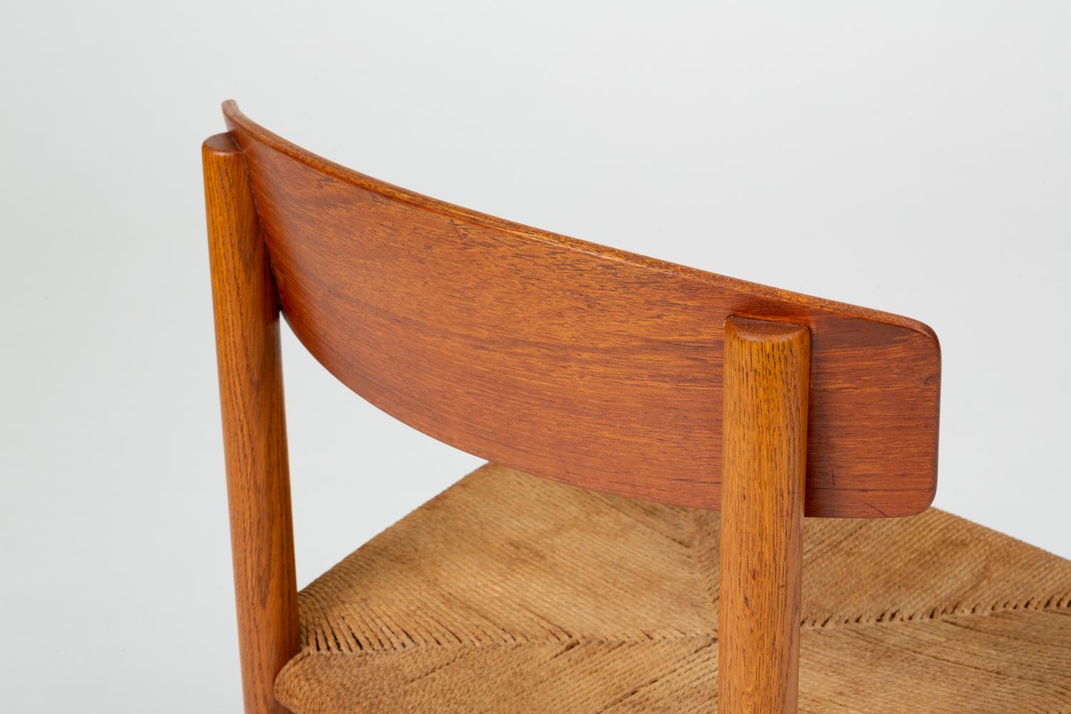 Single J39 Oak Dining or Accent Chair by Børge Mogensen for FDB Møbler 5