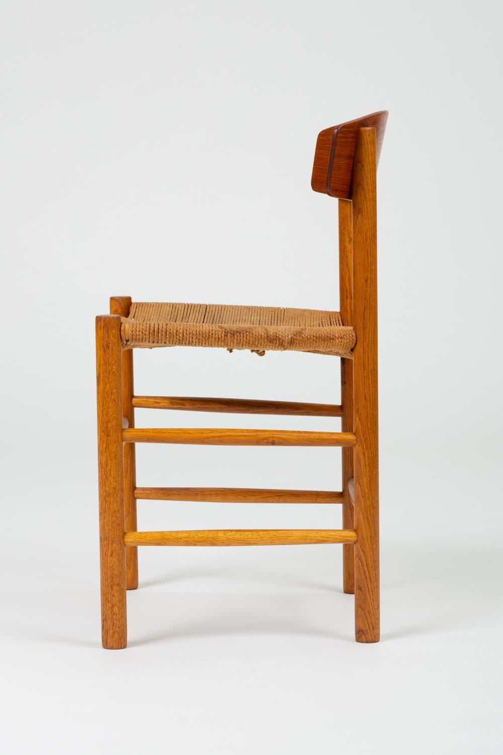 20th Century Single J39 Oak Dining or Accent Chair by Børge Mogensen for FDB Møbler