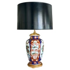 Lampada da tavolo singola giapponese asiatica Imari Porcelain