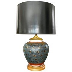 Single Japanese Asian Porcelain Table Lamp