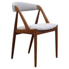 Single Kai Kristiansen 'Handy' Chair with Gray Upholstery