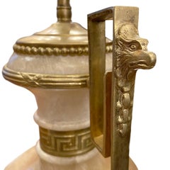 Single Large Alabaster Lamp