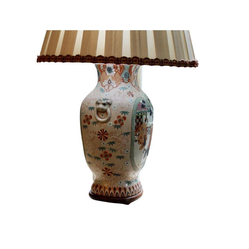 20th Century Single Large Chinoiserie Figural Lamp For Sale