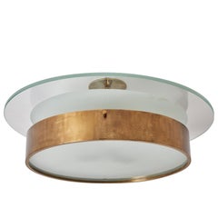 Single Large Flush Mount Ceiling Light by Stilnovo