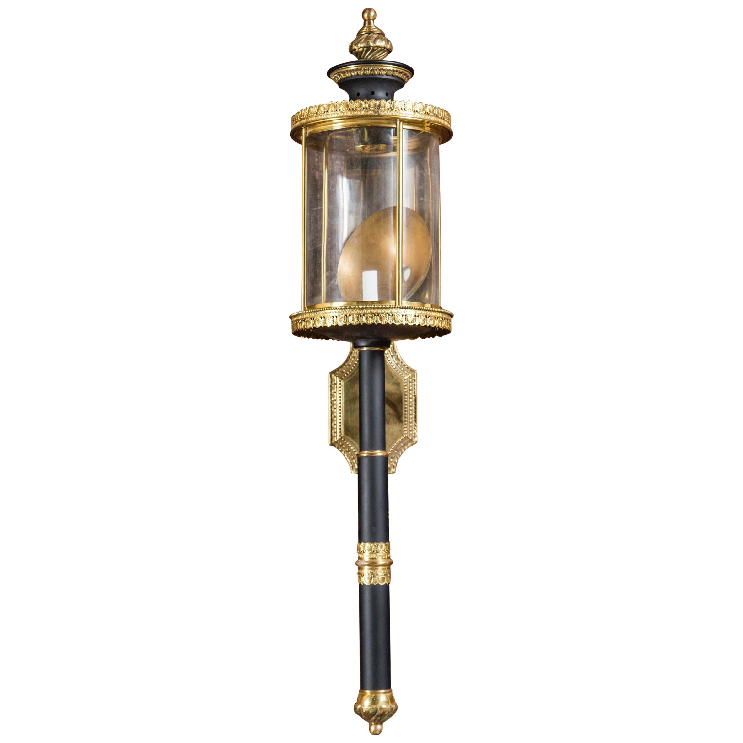 Single Large French Wall Lantern or Sconce For Sale