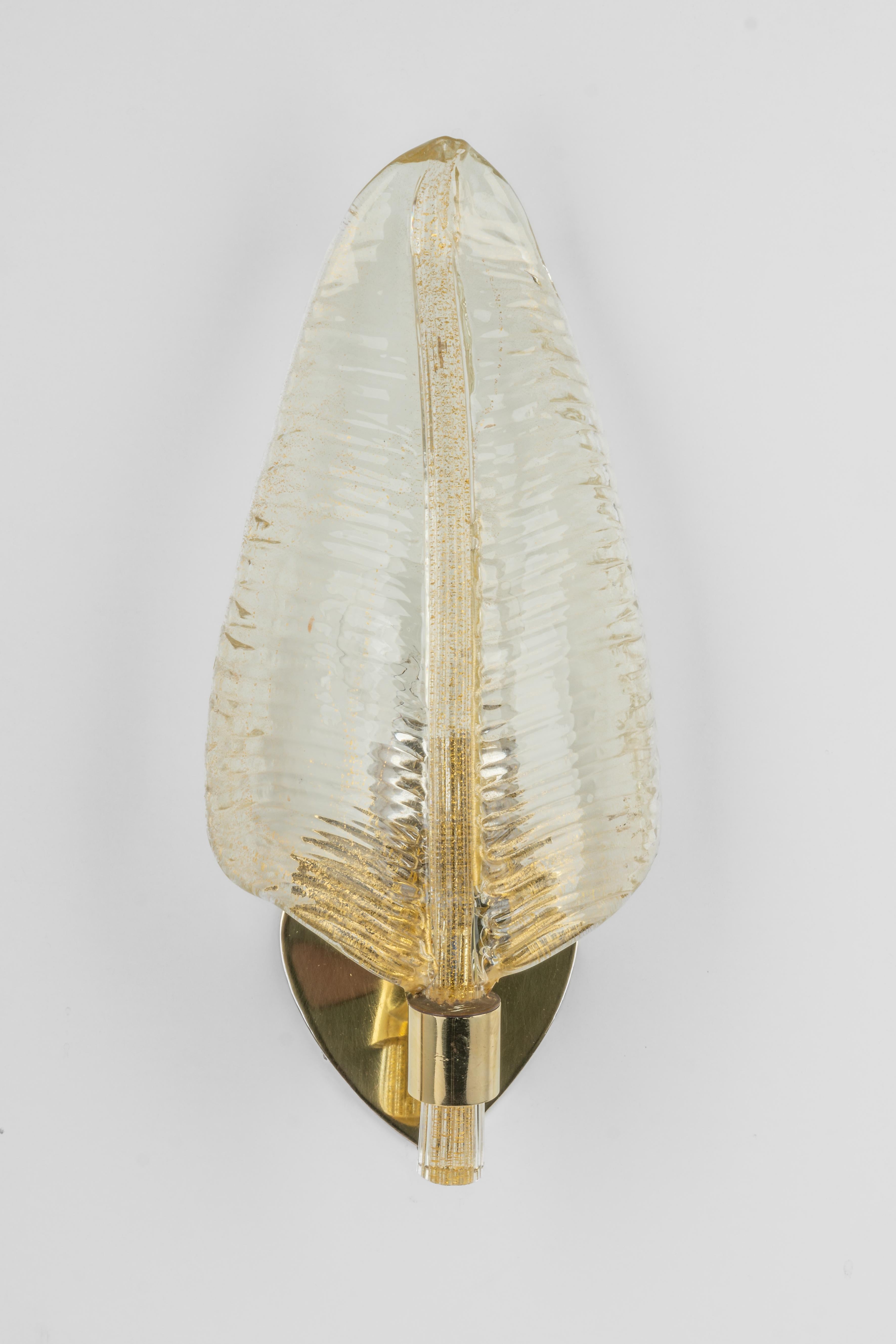 Single Large Murano Glass Wall Sconce by Barovier & Toso, Italy, 1970s 2