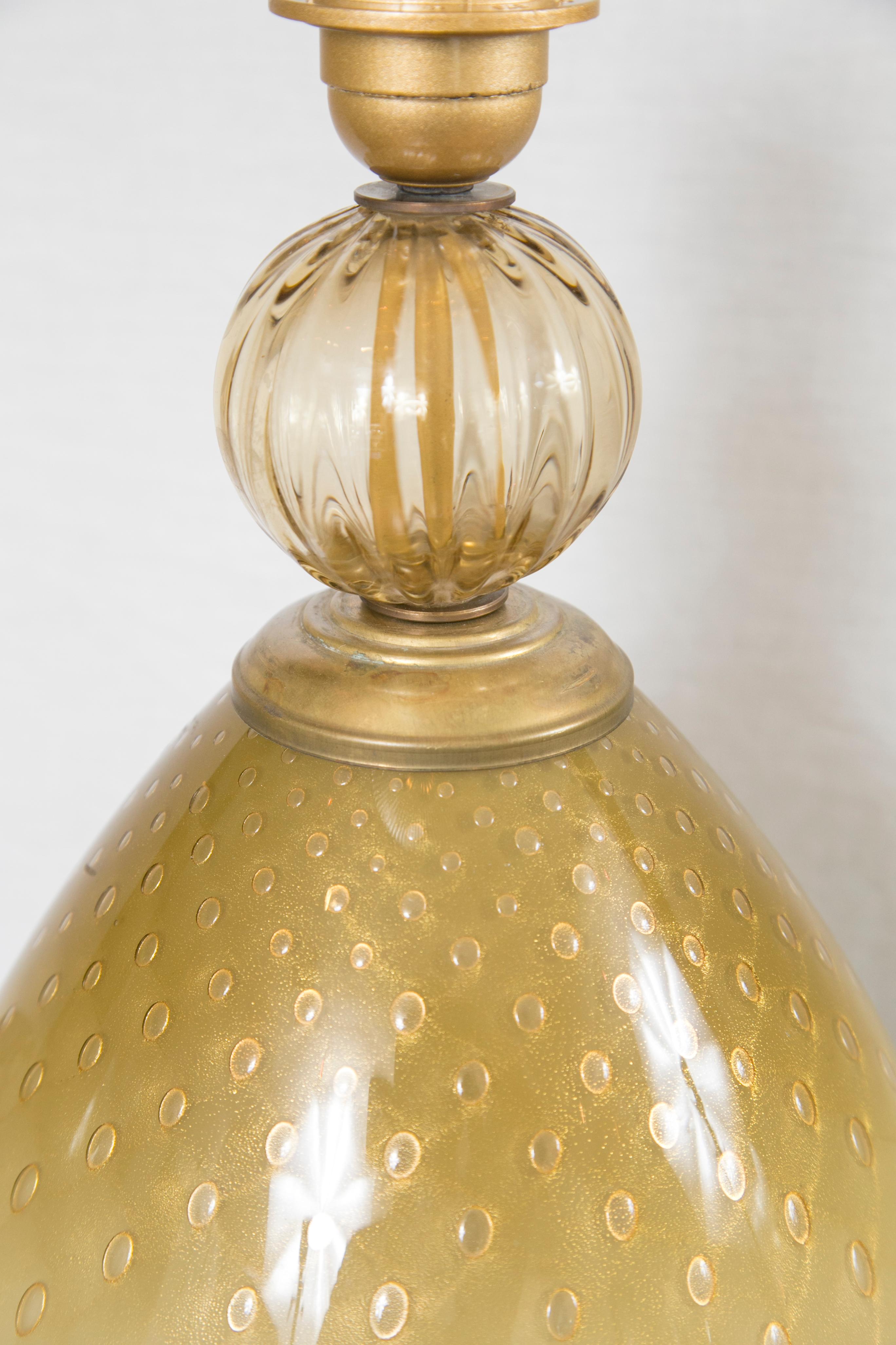 Mid-20th Century Single Large Vintage Murano Deco Style Lamp by Seguso For Sale