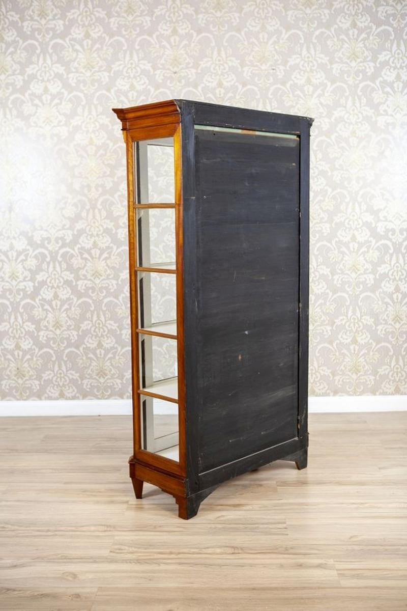 Vitrine en hêtre à un seul battant du milieu du 20ème siècle. 20ème siècle en vente 1