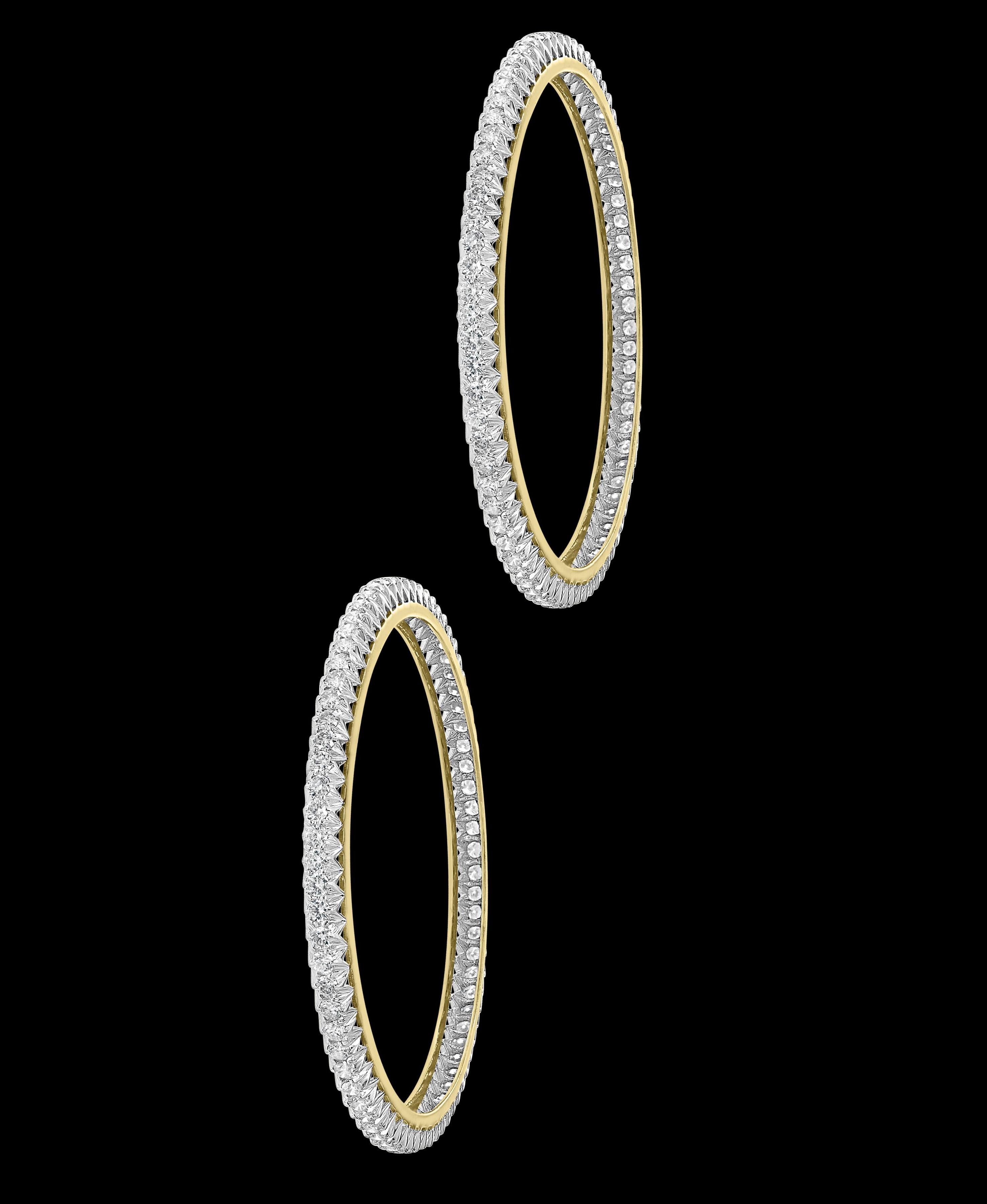 diamond single line bangles