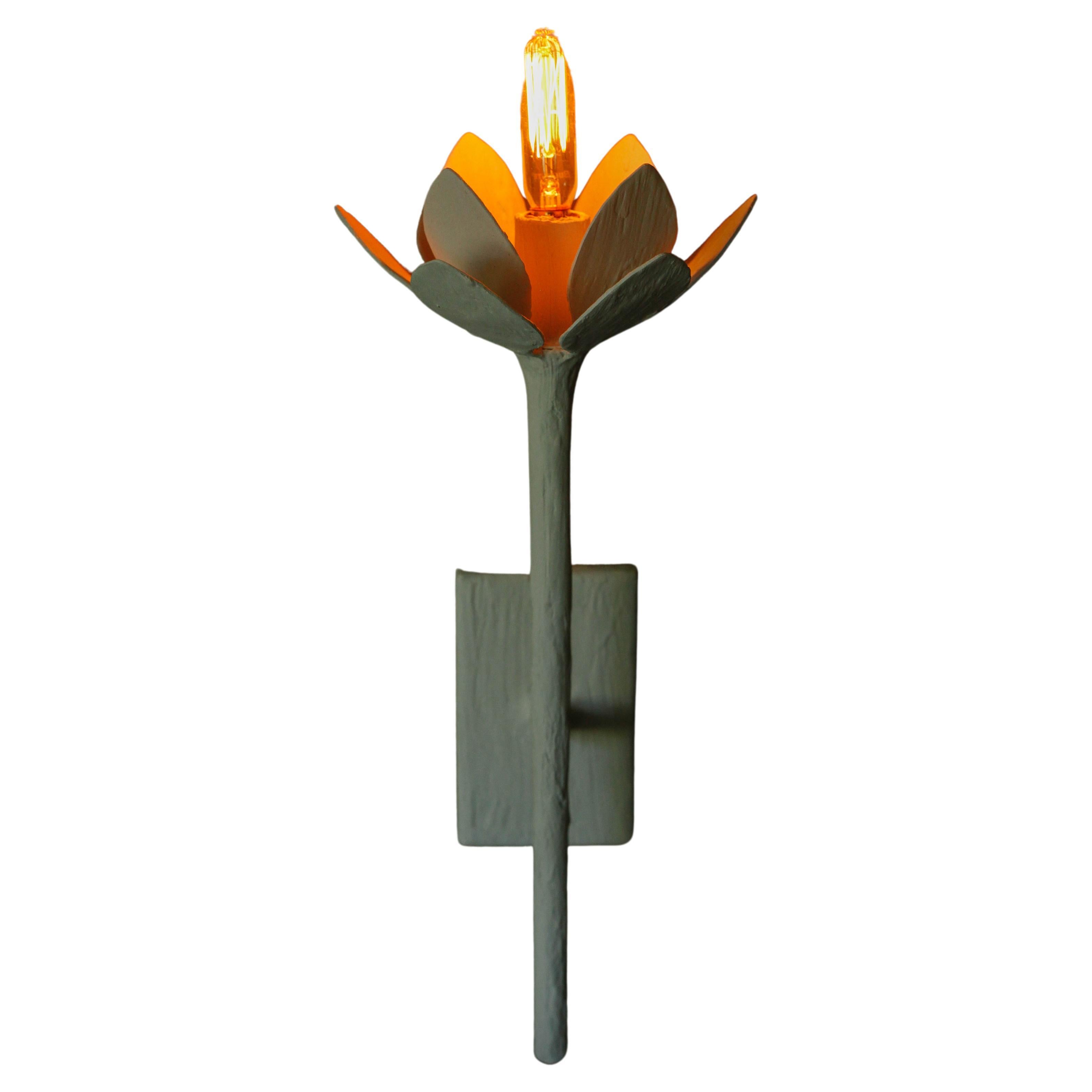 Single Lotus Sconce For Sale