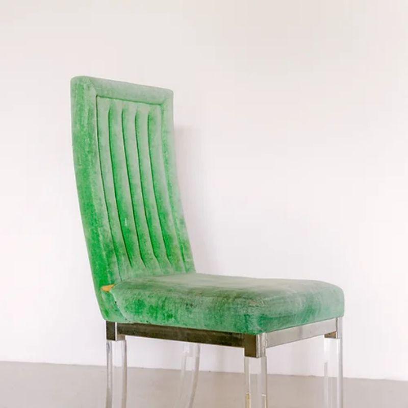 Single Lucite Framed Chair and Designed by Charles Hollis Jones, 1970s In Good Condition In Donhead St Mary, Wiltshire