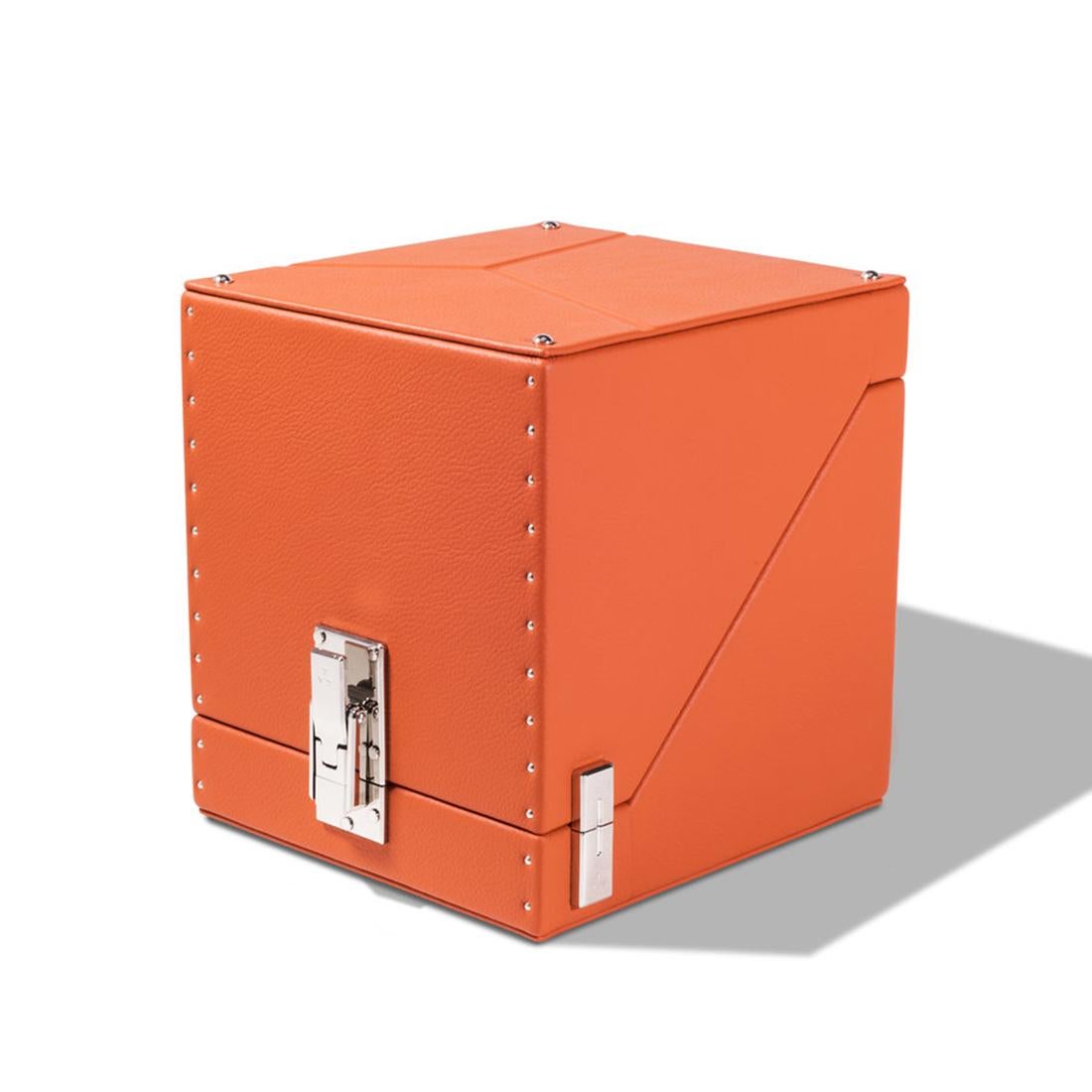 Contemporary Single Luxwatch Orange Box For Sale