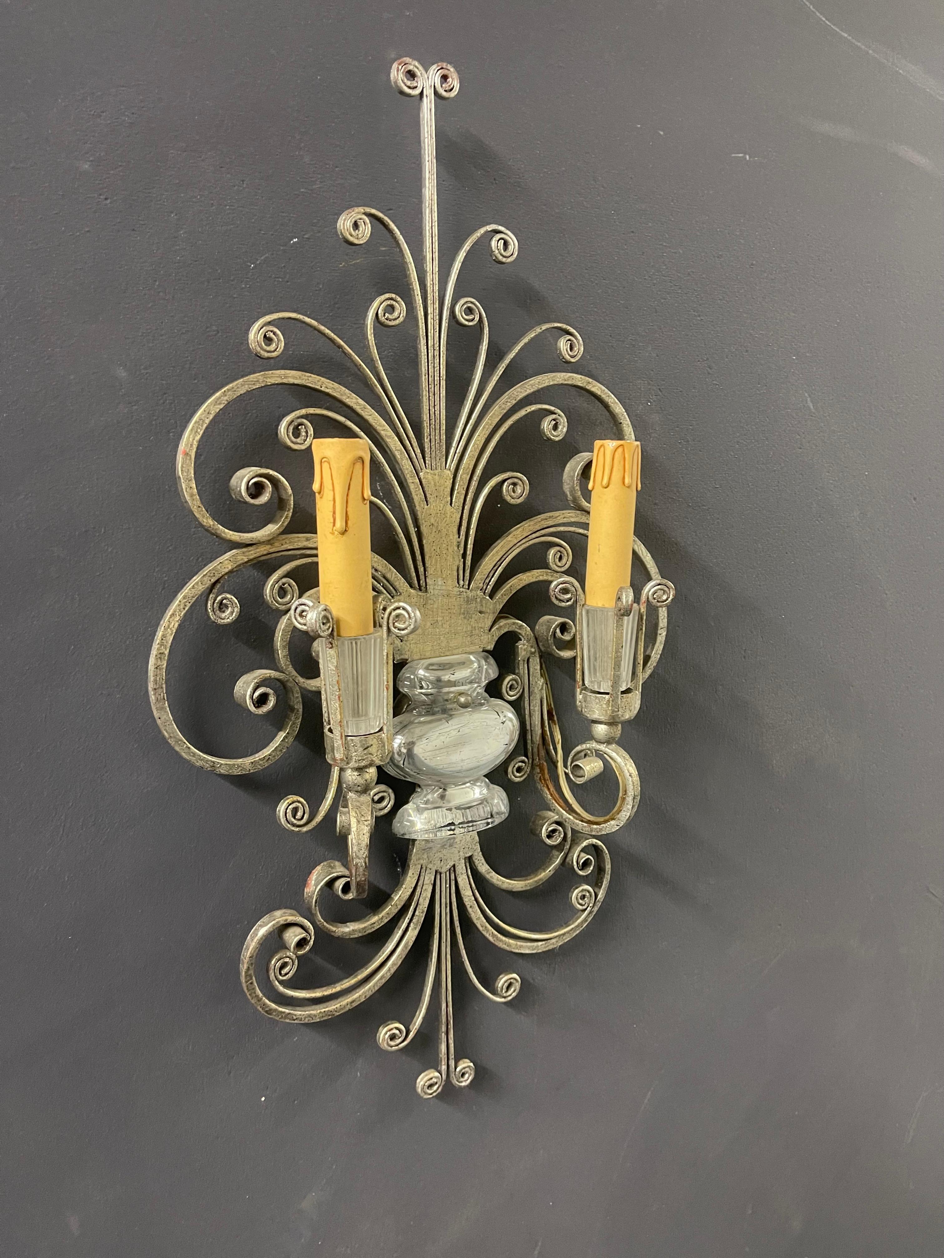 Single Maison Bagues Wall Sconce For Sale 6