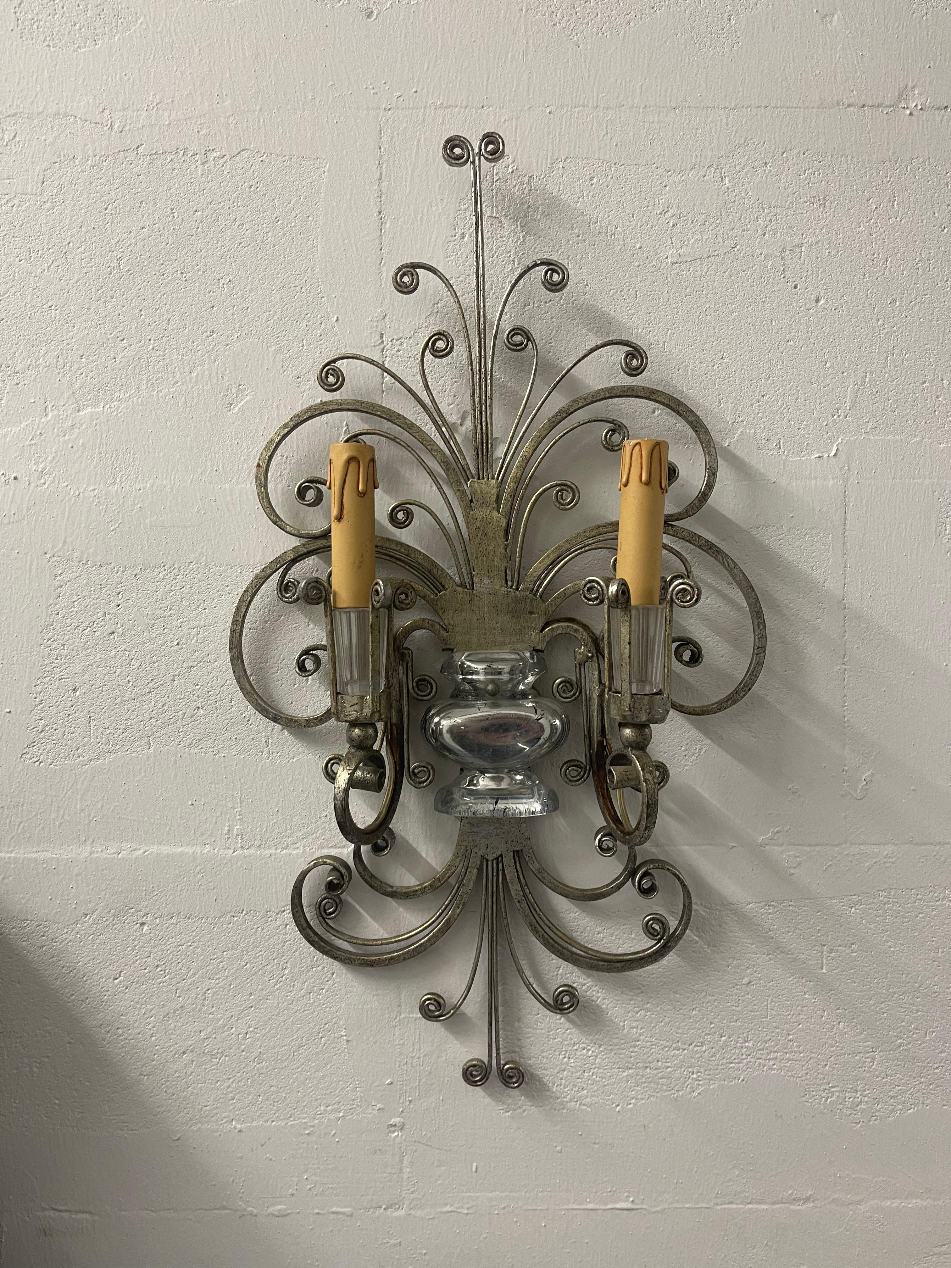 Single Maison Bagues Wall Sconce For Sale 1