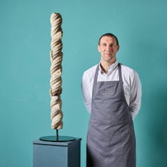 Single Marble Column Fragment in the Roman Style